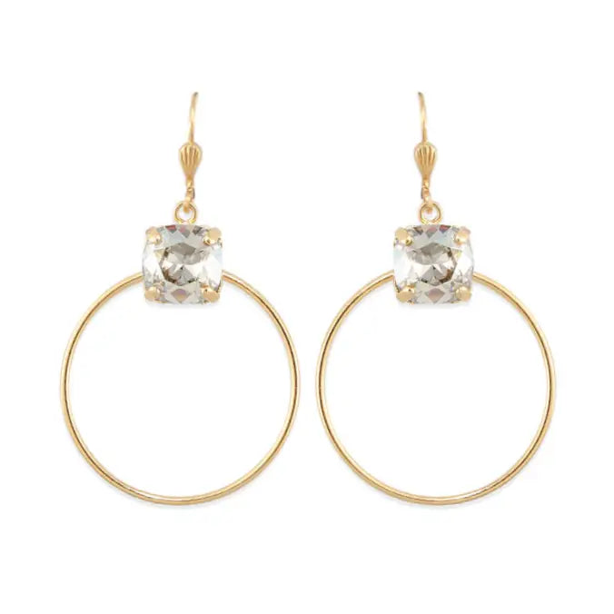 Crystal Hoop Earrings