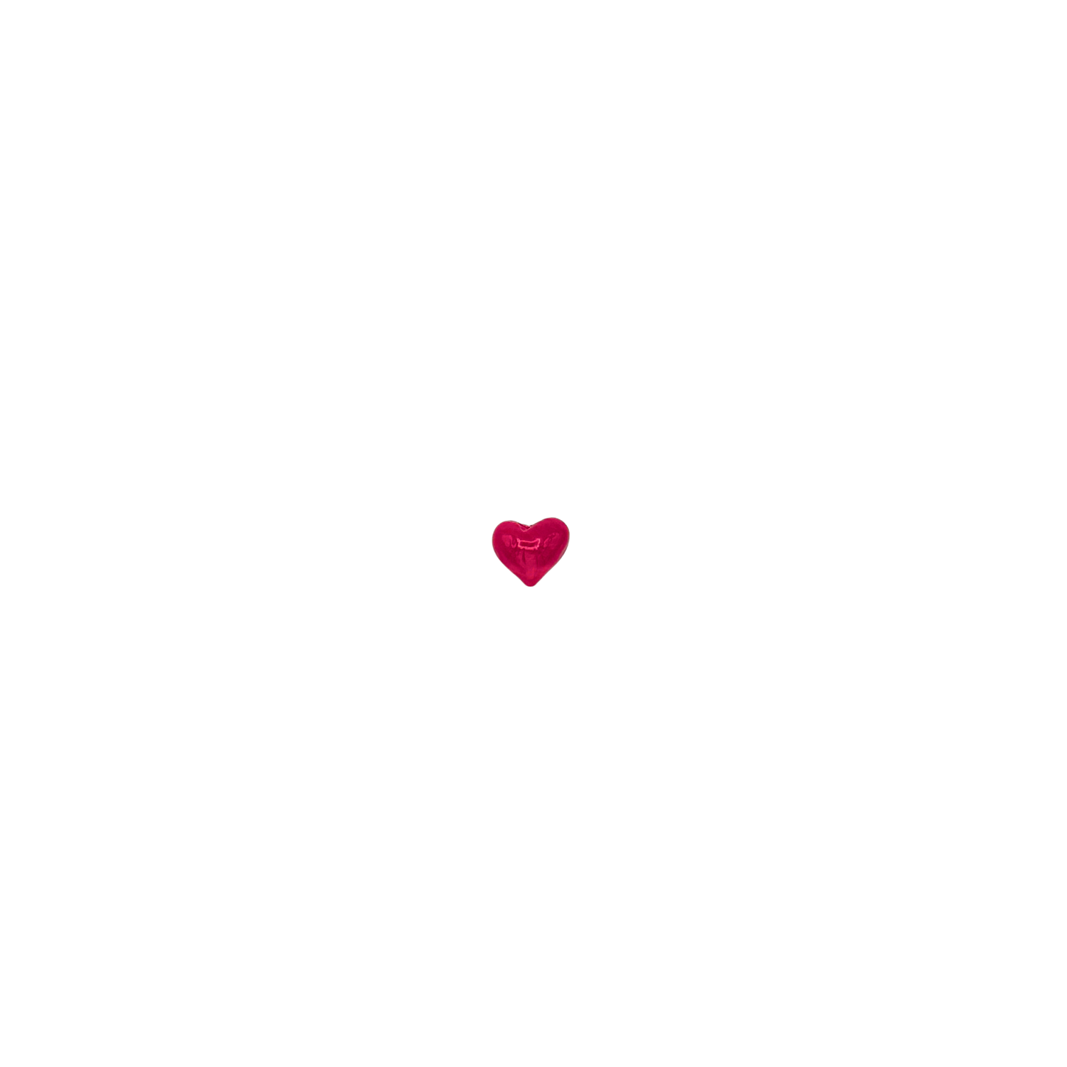 Tiny Red Glass Heart