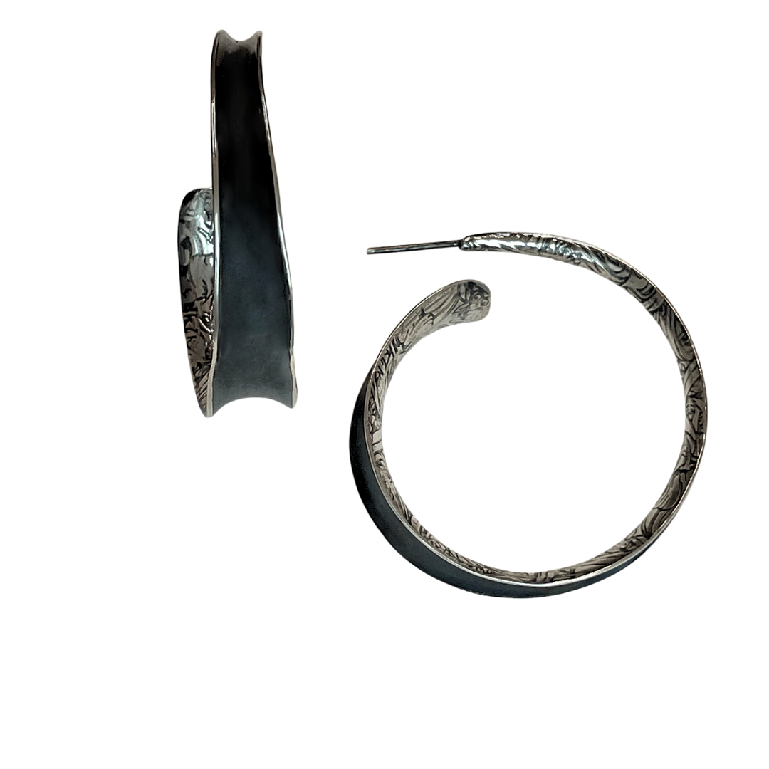 Symmetry Spiral Hoop Earrings