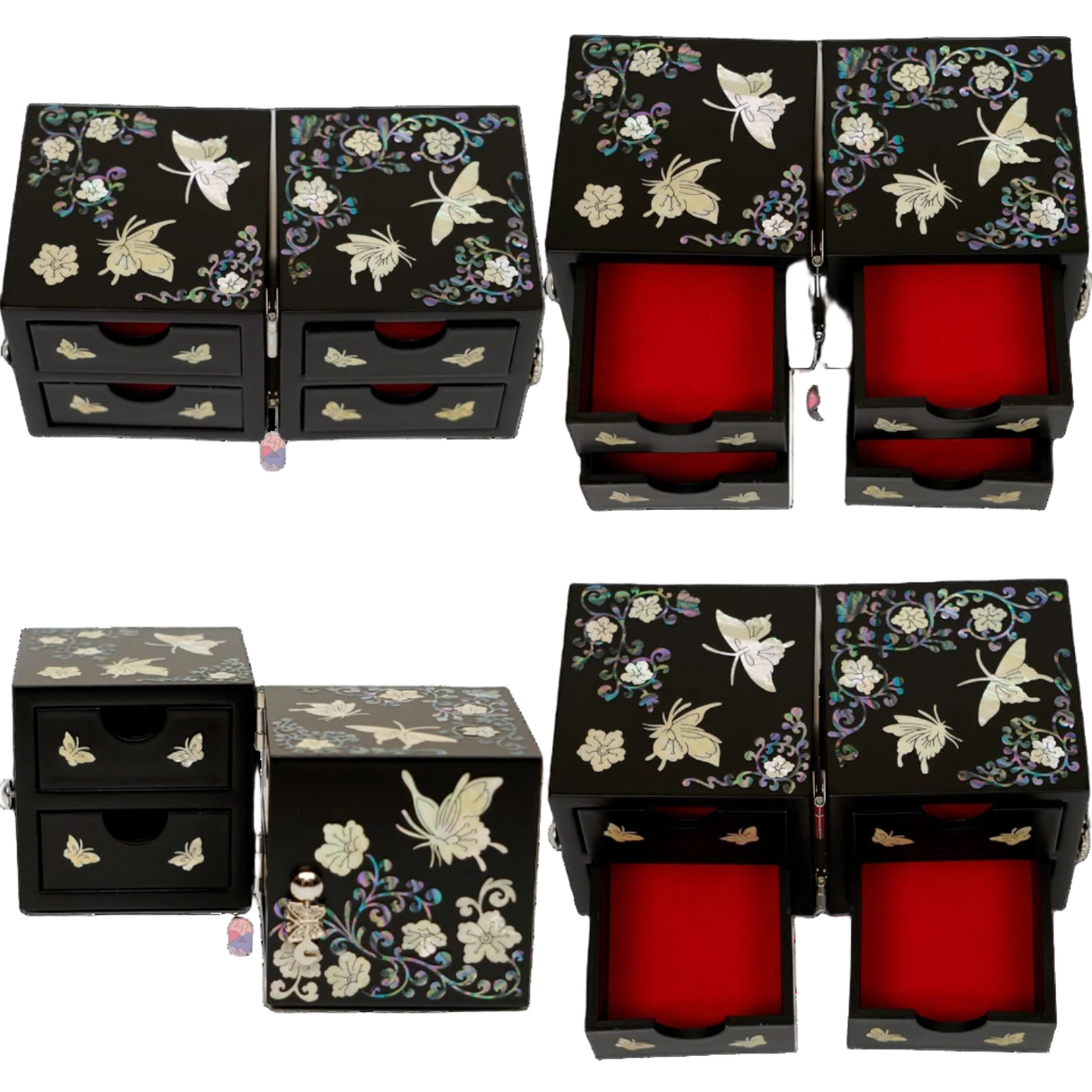 Butterfly Cube Jewelry Box