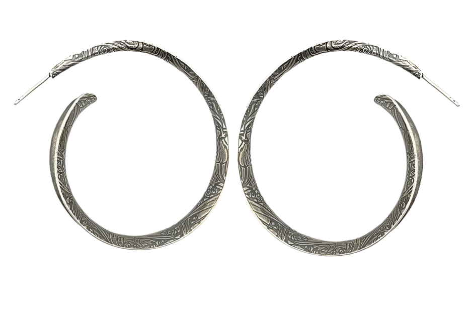 Symmetry Spiral Hoop Earrings