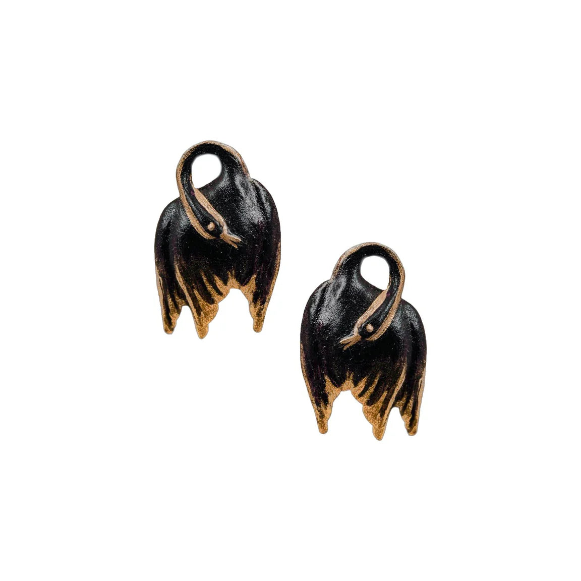 Little Black Swan Earrings