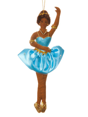 Ballerina in Blue Tutu Ornament
