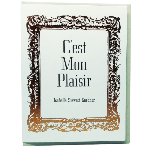 Isabella Quote Card: "C'est Mon Plaisir"