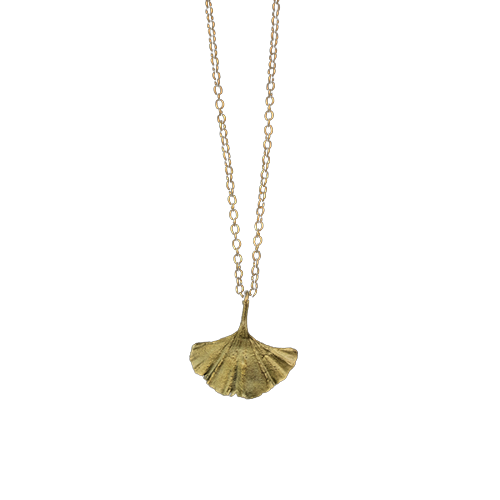 Ginkgo Single Leaf Pendant Necklace - Gift at the Gardner