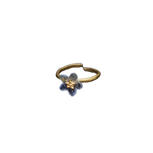 Forget-Me-Not Single Flower Adjustable Ring