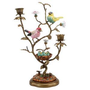 Bird's Nest Candlestick Stand
