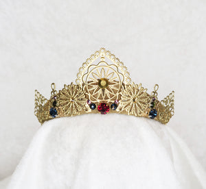 Small Gold Rhinestone Crown
