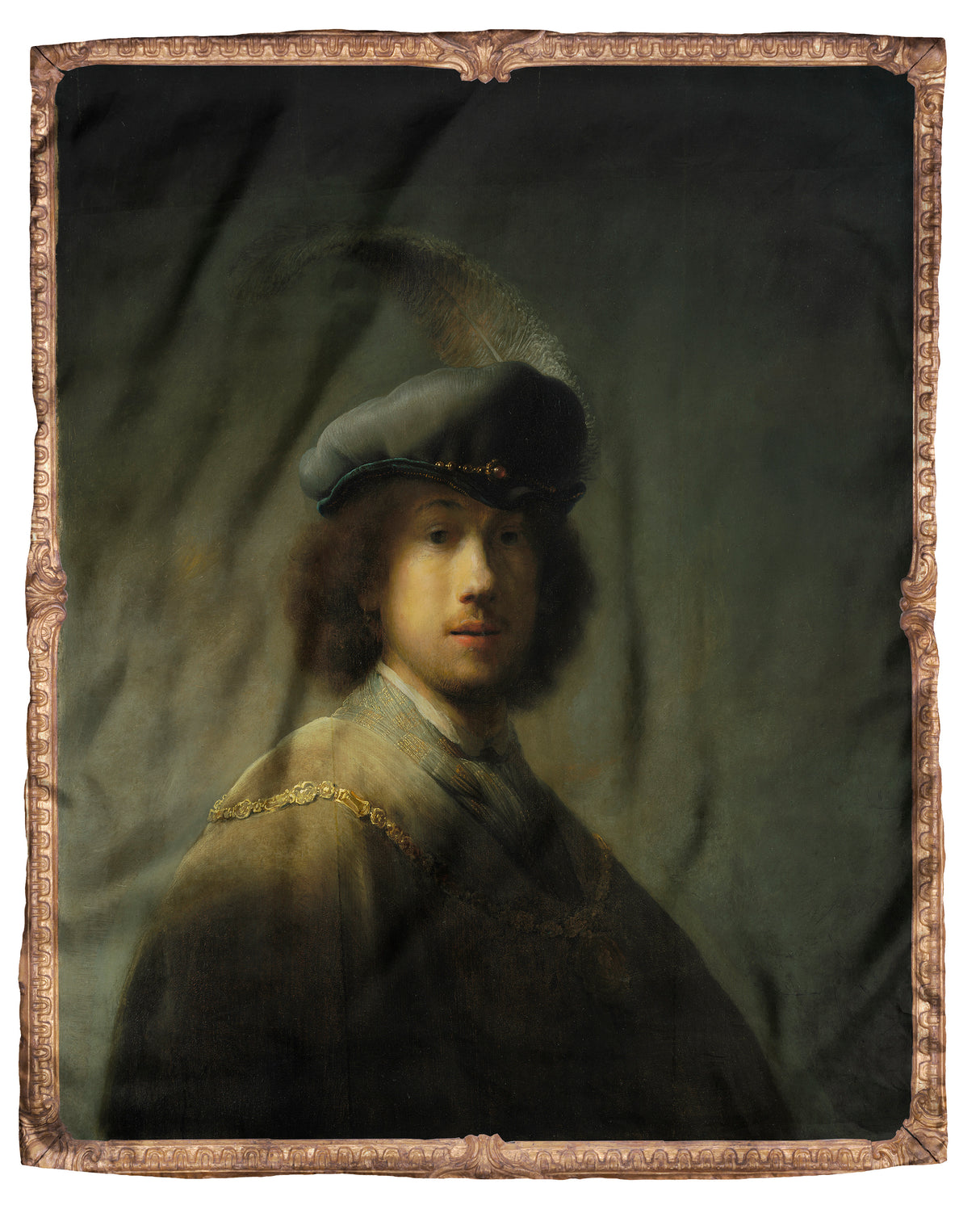 Rembrandt Self-Portrait Silk Scarf