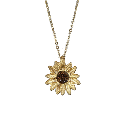 Sunflower Pendant Necklace