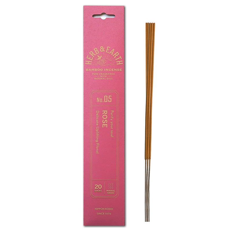 Rose Bamboo Incense Pack