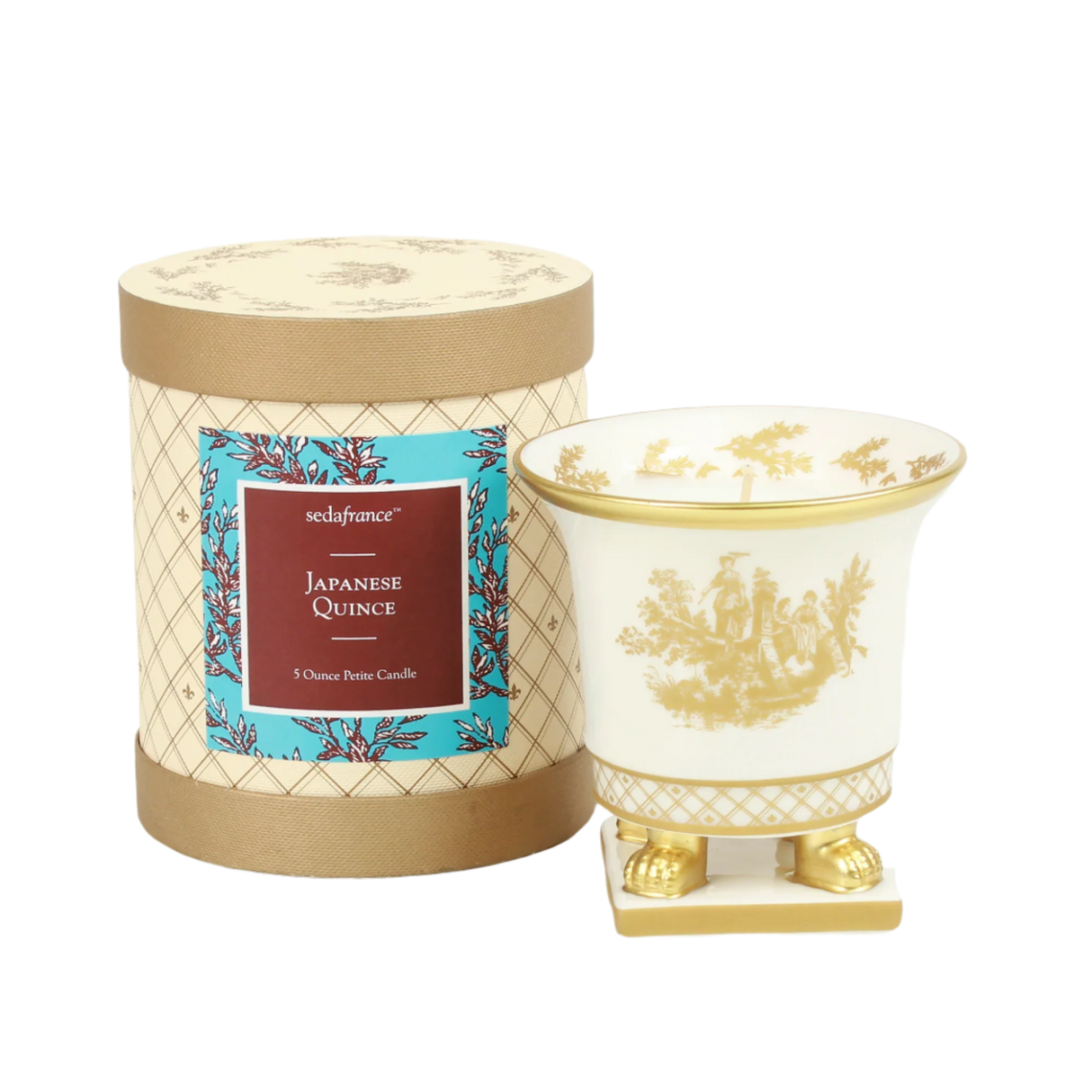 Japanese Quince Ceramic Candle
