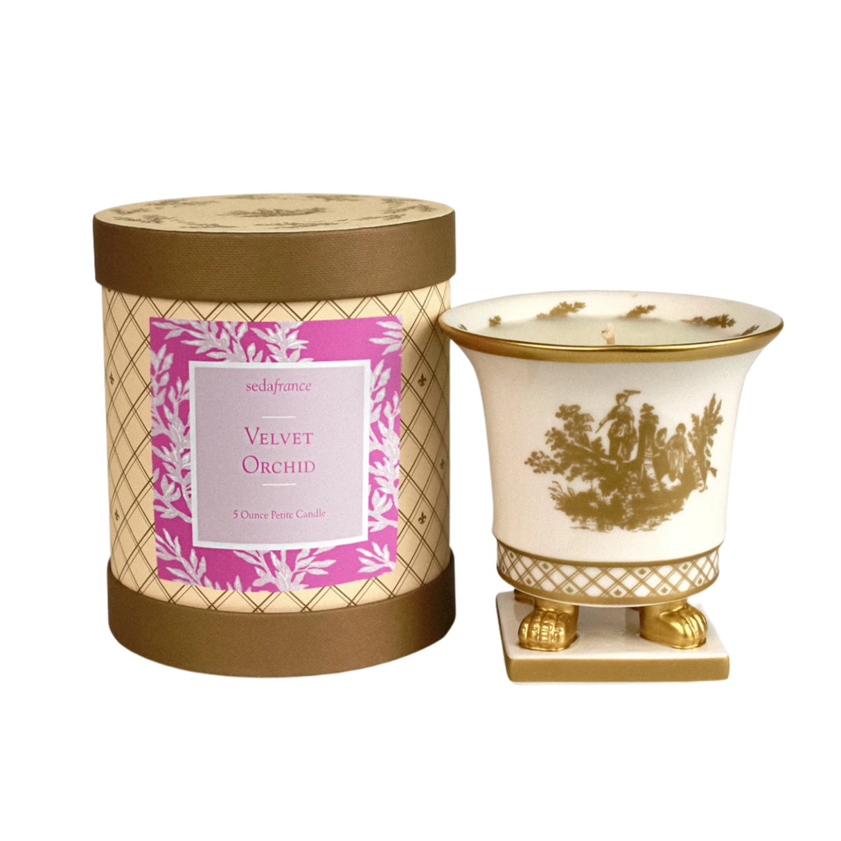 Velvet Orchid Ceramic Candle