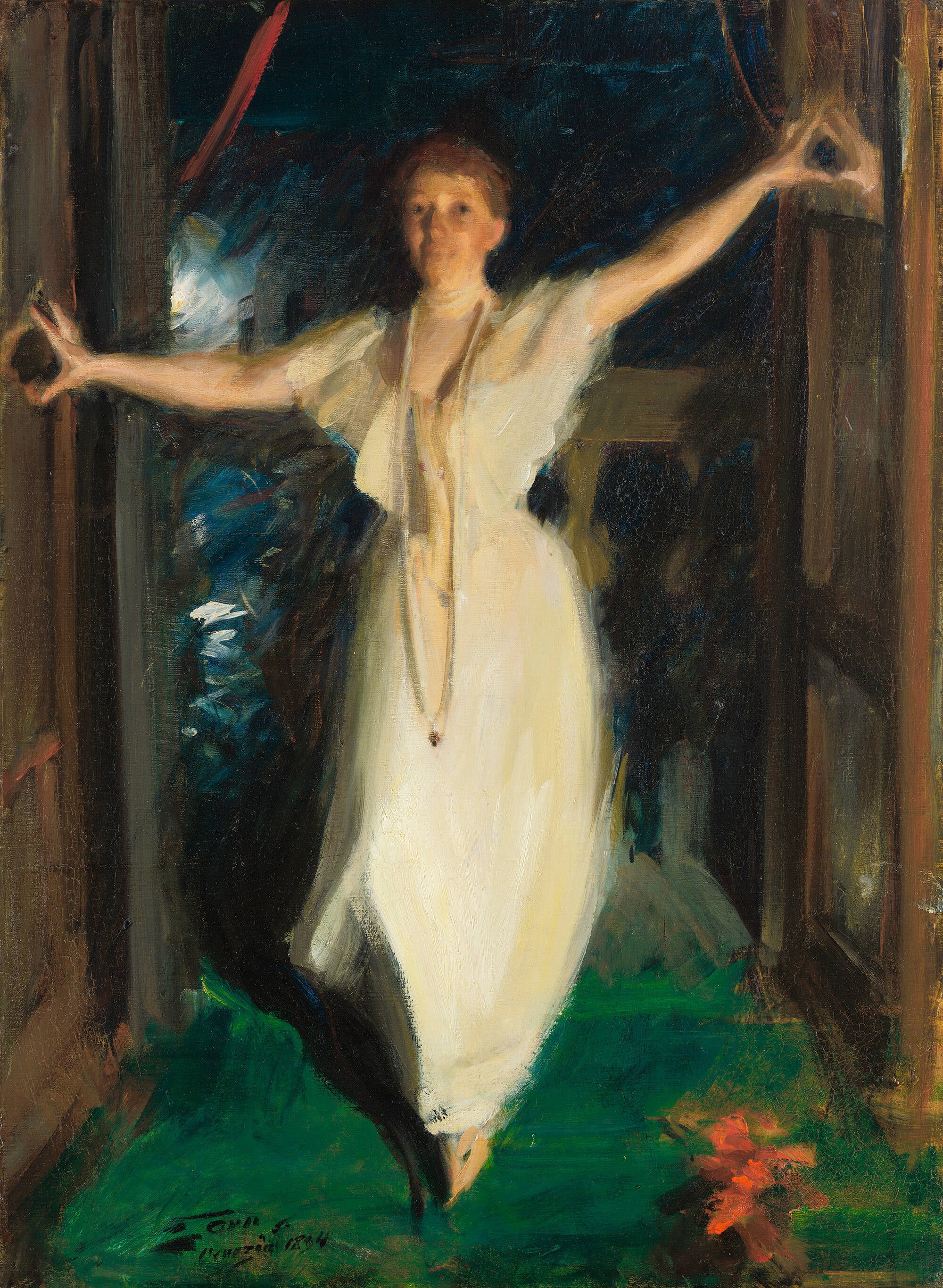 アンティークステレオビューワー フランス ステレオ写真 ガラス乾板 6x12cm Isabella Stewart Gardner in Venice Ornament – Gift at the Gardner