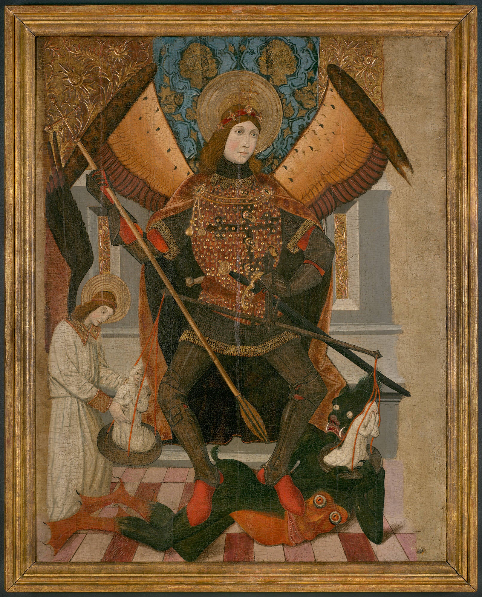 E*n様 SAINT MICHAEL PINK SHEEP ASCENSION Saint Michael Archangel Enamel Pin – Gift at the Gardner