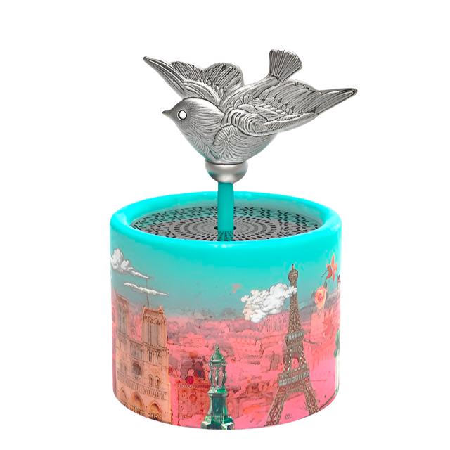La Vie En Rose Bird Music Box