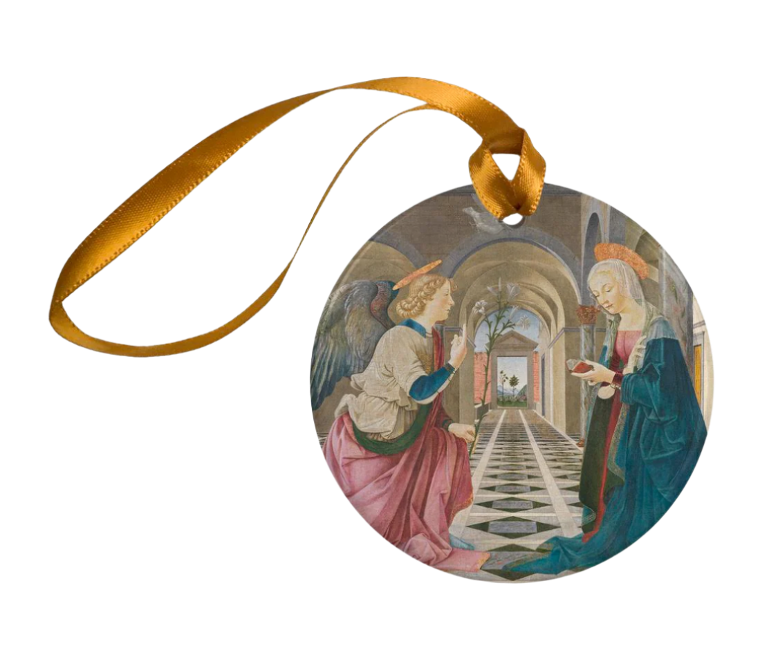 The Annunciation Porcelain Ornament