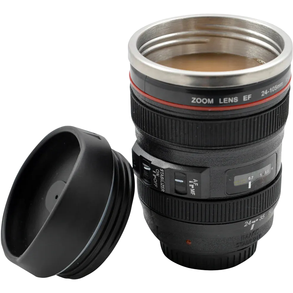 Camera Lens Travel Mug