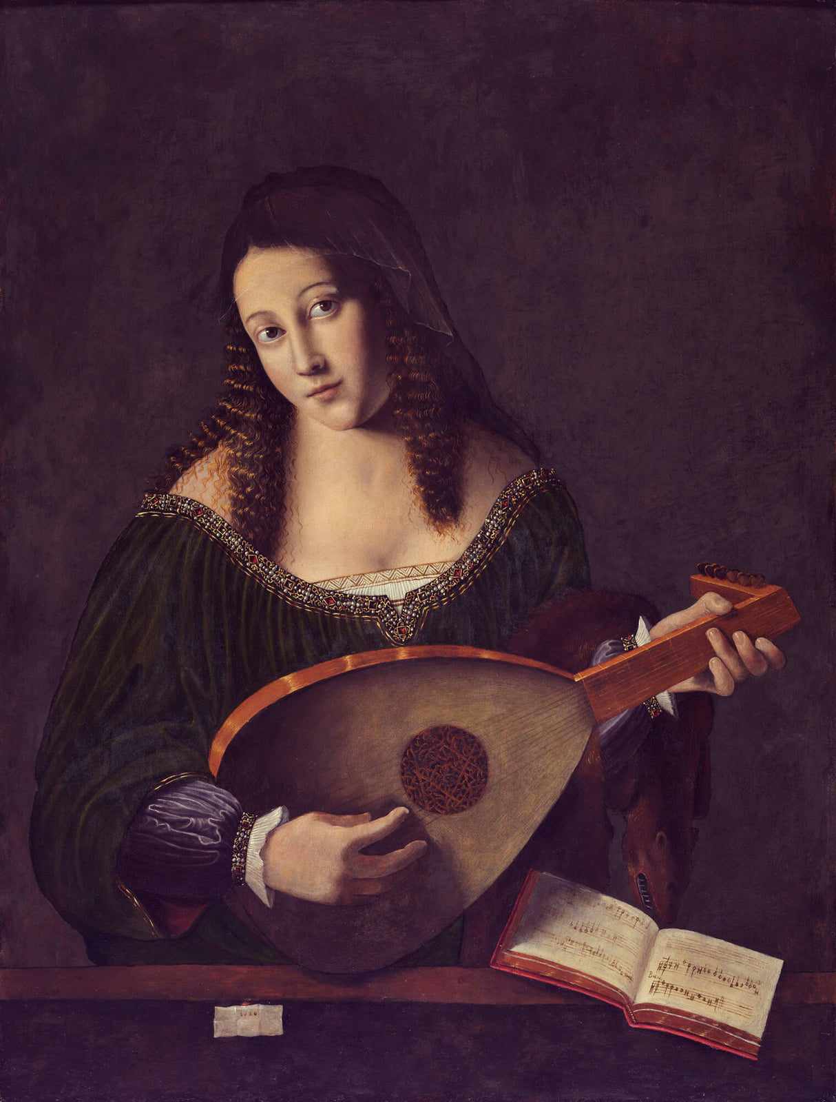 Girl with a Lute Scarf