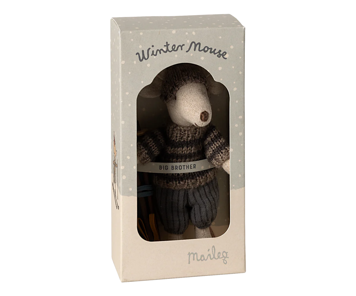 Big Brother Winter Ski Mouse in Grey