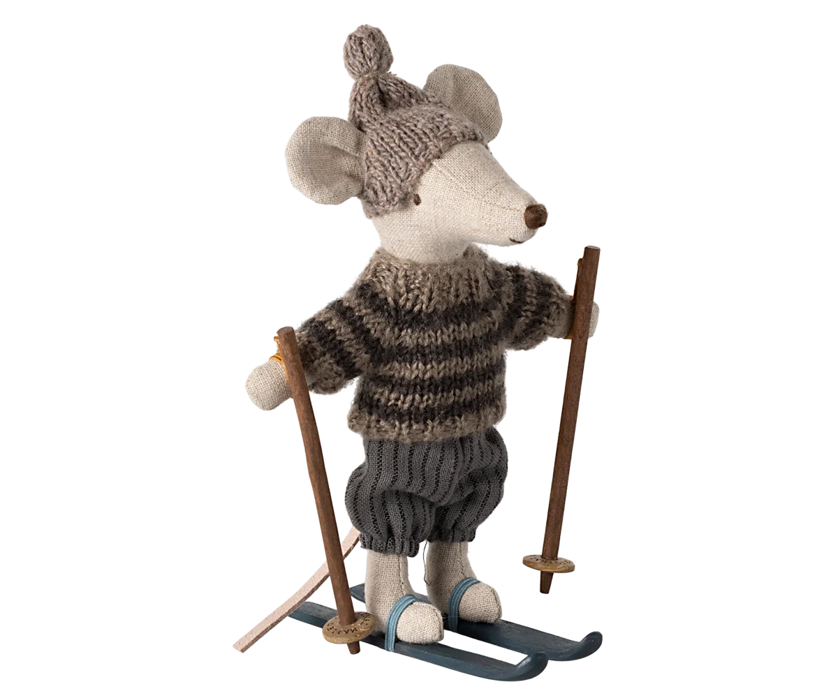 Big Brother Winter Ski Mouse in Grey