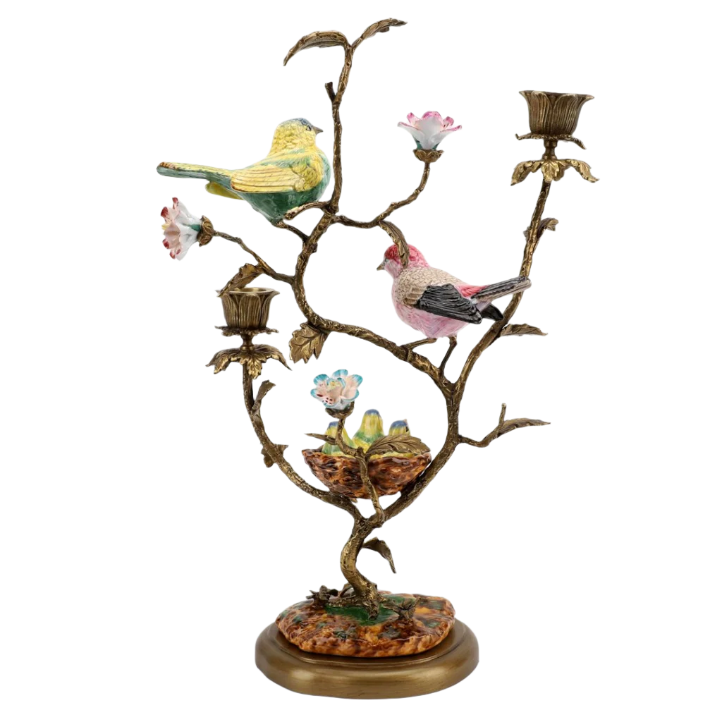 Bird's Nest Candlestick Stand