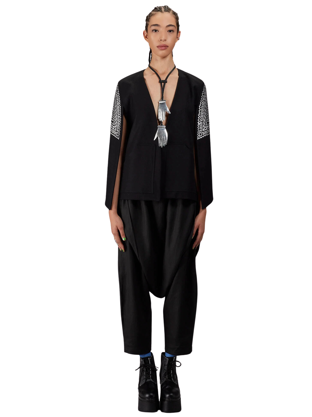 Charro Cape in Silver
