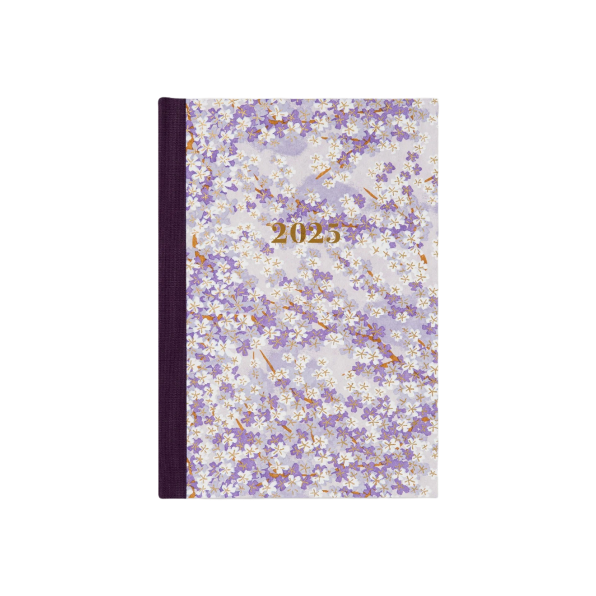 White Purple Blossom 2025 Weekly Diary Planner