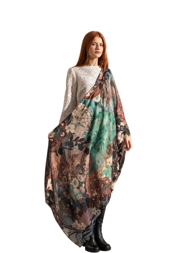 Camellia Cashmere Scarf