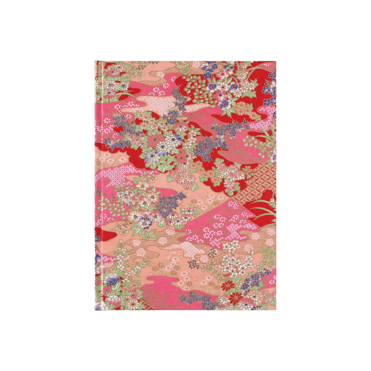 Red & Mint Floral Notebook