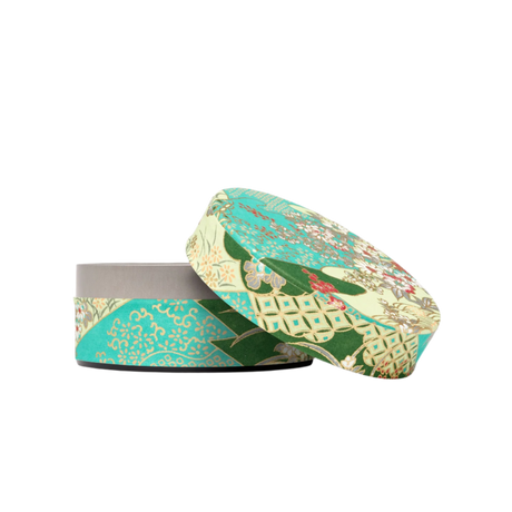 Turquoise Floral Keepsake Tin