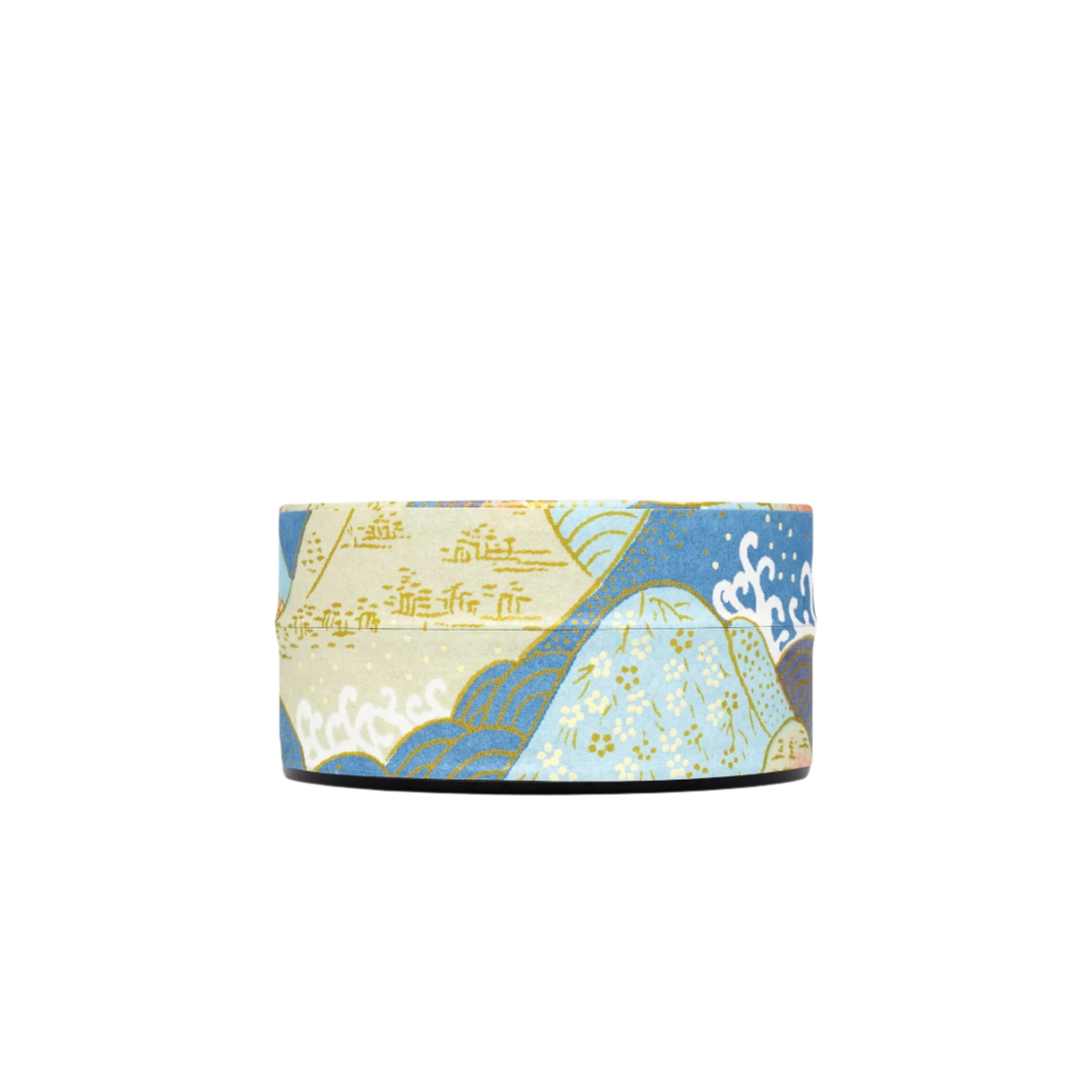 Blue & Peach Floral Keepsake Tin