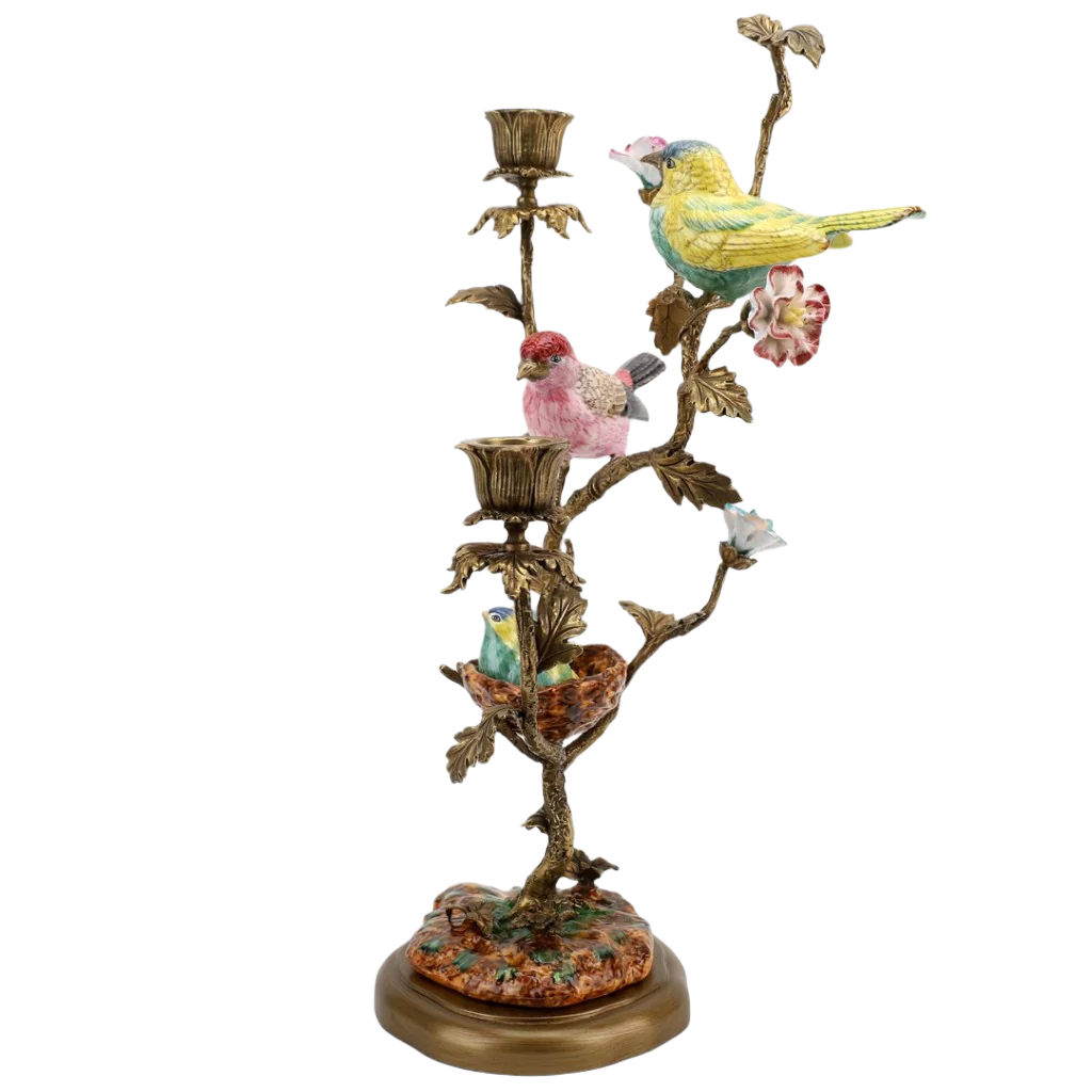 Bird's Nest Candlestick Stand