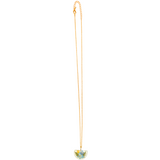 Floral Mix Half Moon Necklace