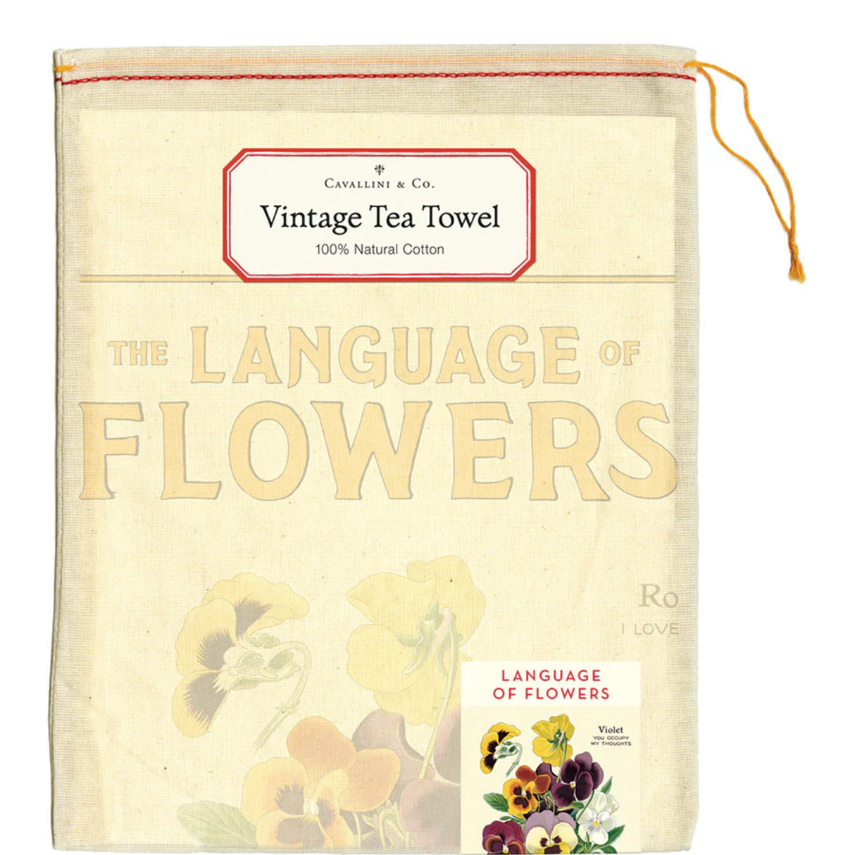 The Language of Flowers Tea Towel
