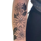 Dahlia Temporary Tattoo