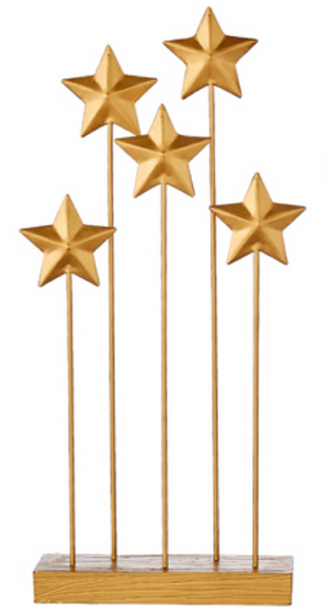 Golden Stars Table Accent