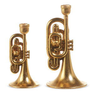 Gold Trumpet Taper Holder