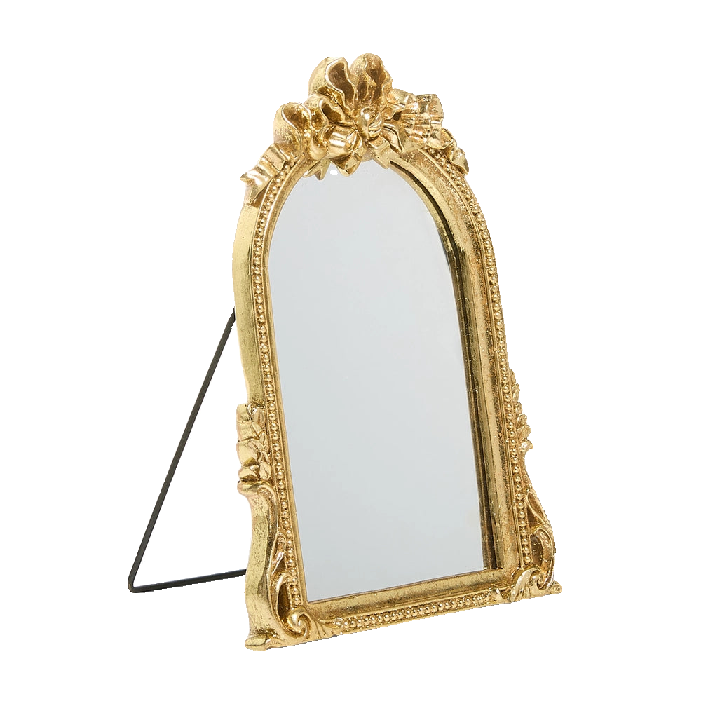 Gold Bow Table Top Mirror