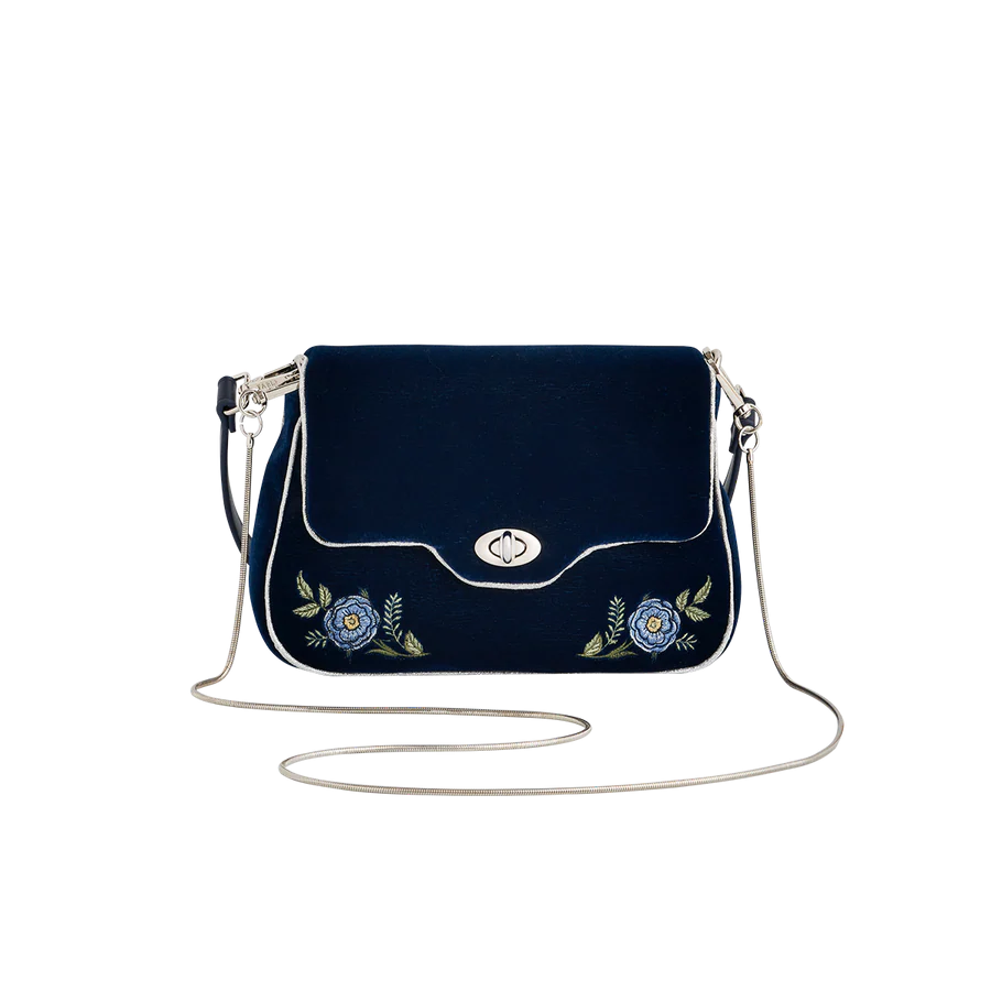 Rose Embroidered Clutch