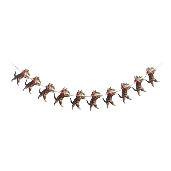 Christmas Cat Garland