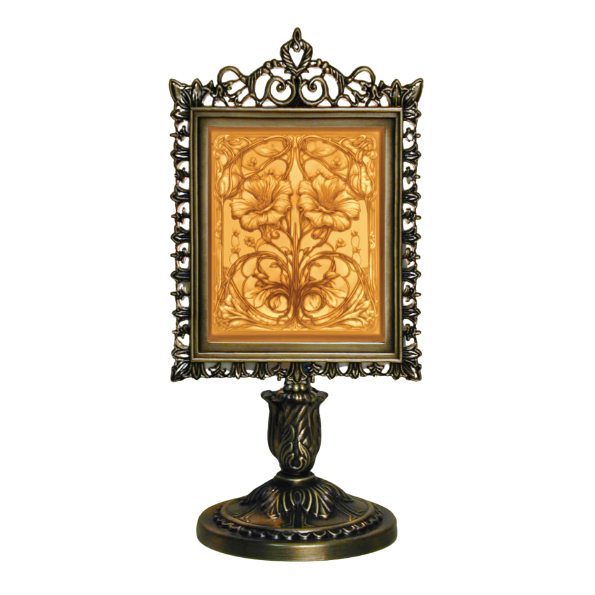 Porcelain Lithophane Victorian Lamp