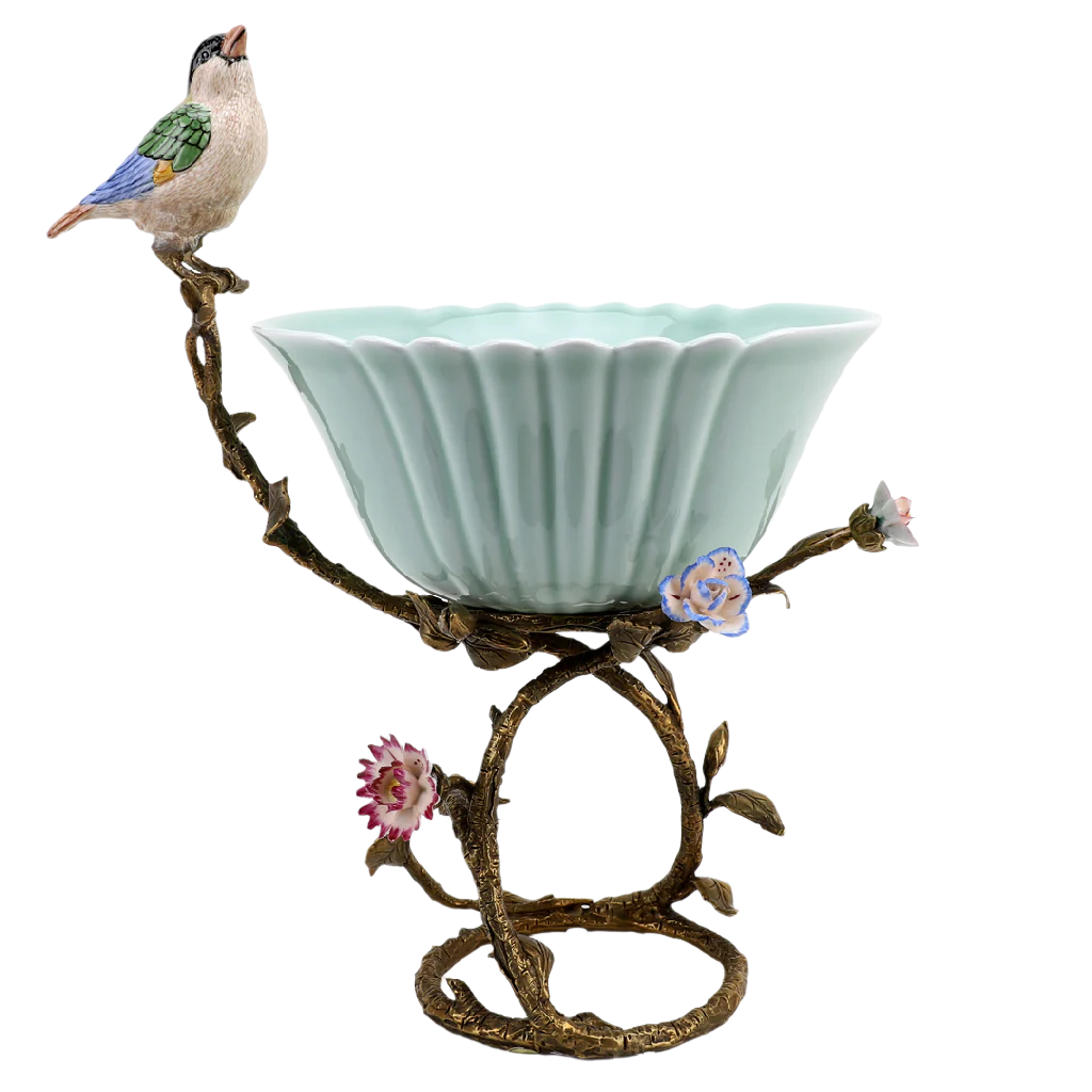 Perched Bird Porcelain Bowl