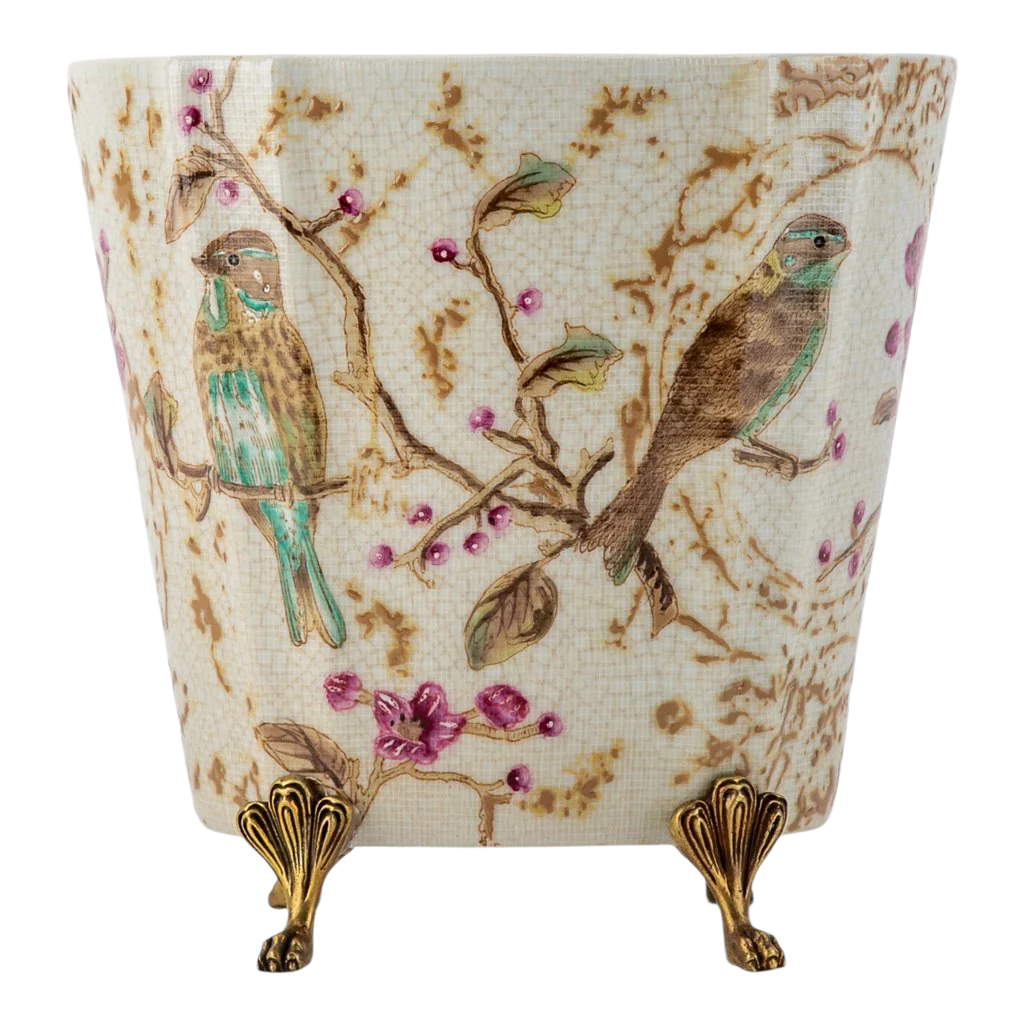 Spring Blossom Bird Planter