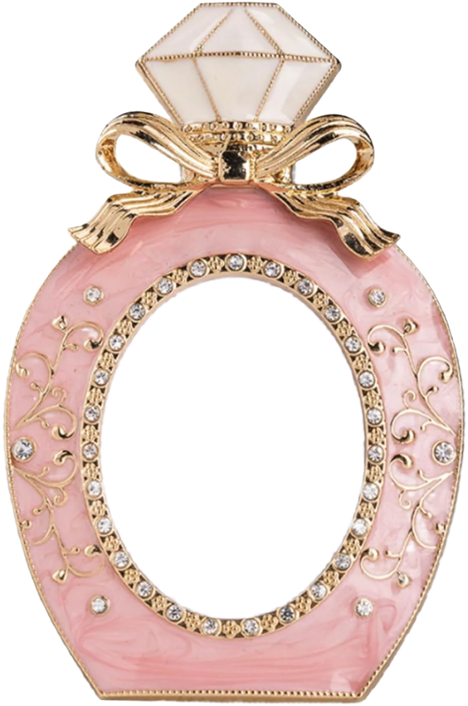 Pink Perfume Bottle Frame