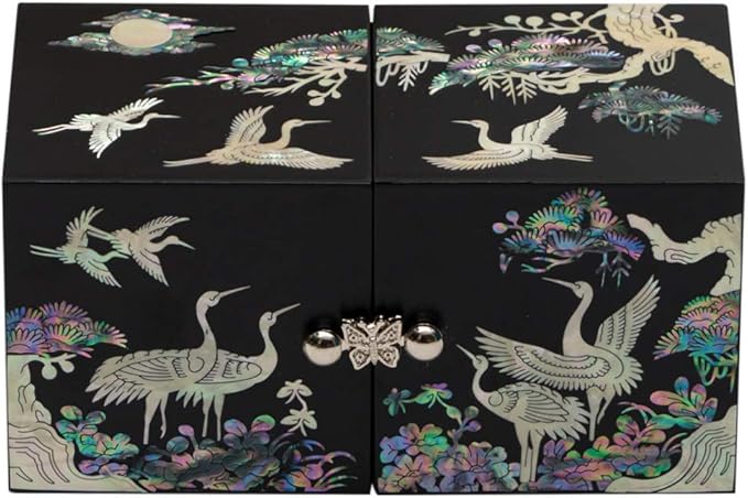 Crane Cube Jewelry Box