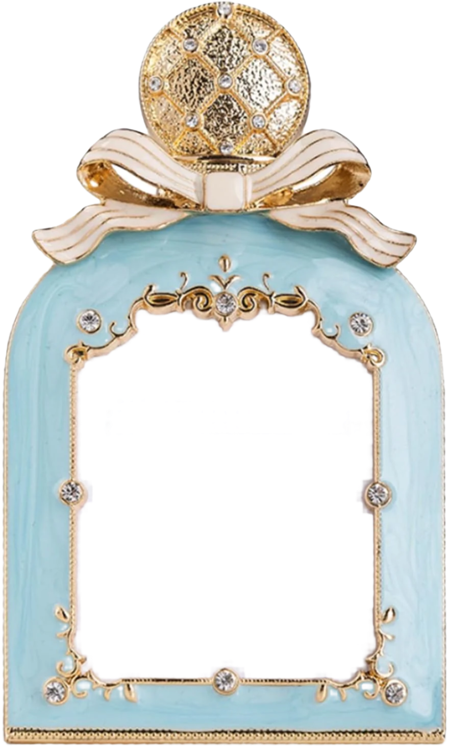 Blue Perfume Bottle Frame