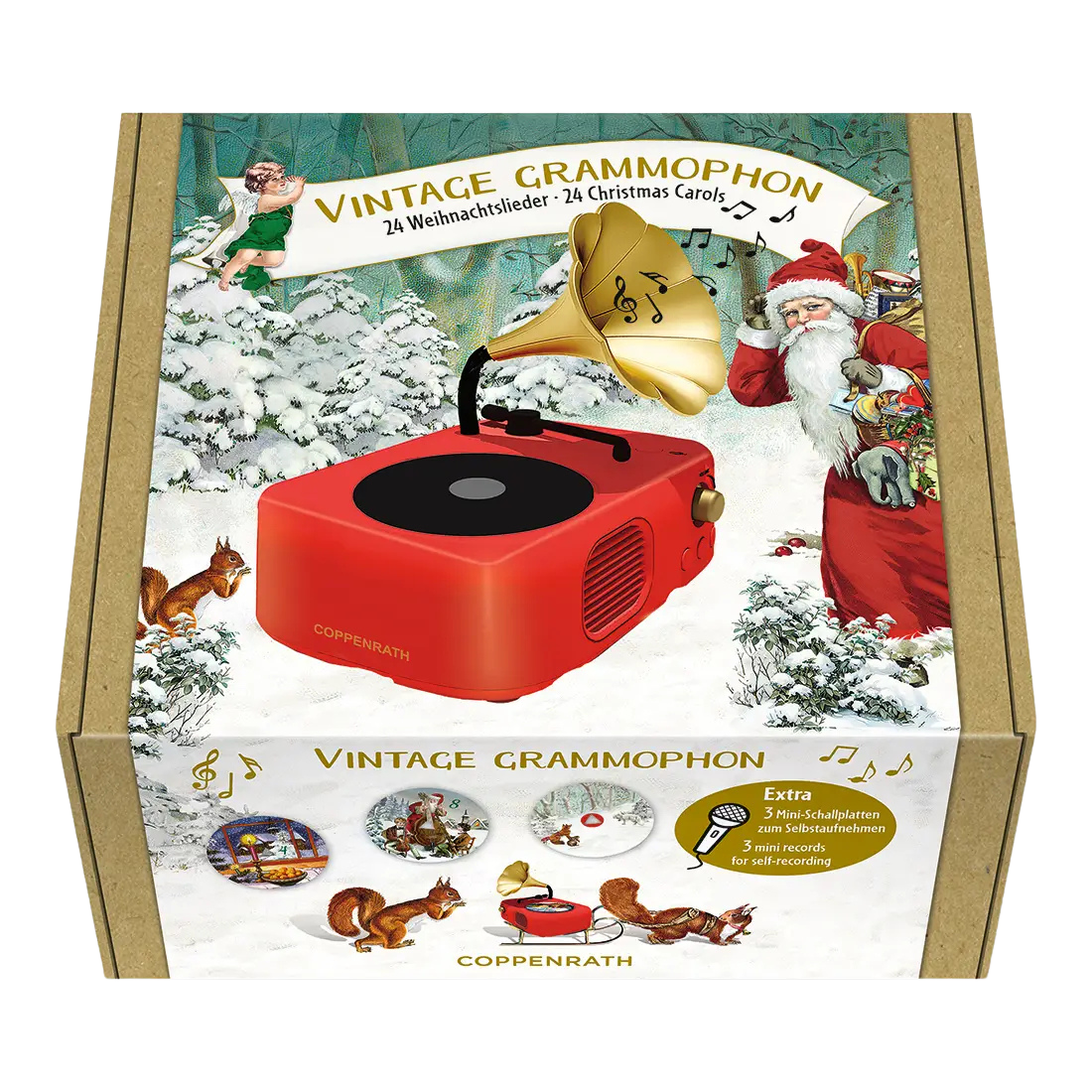 Retro Recordable Gramophone Advent Calendar