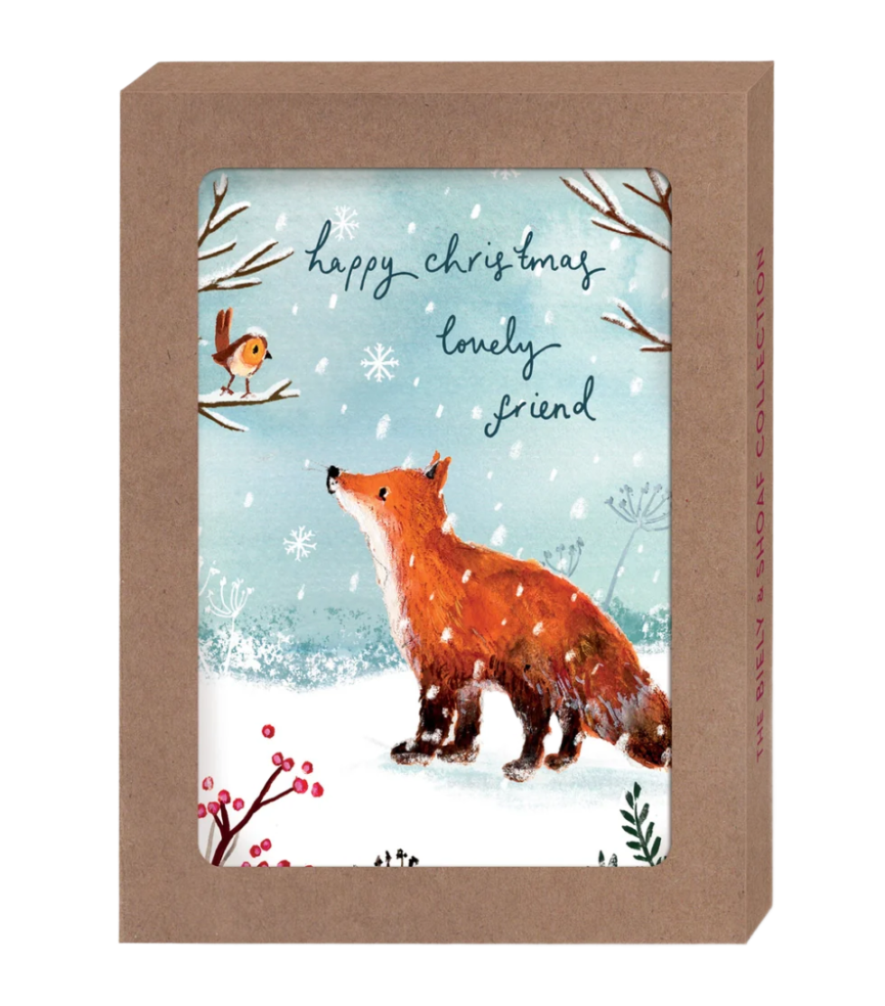 Fox & Bird Boxed Holiday Cards