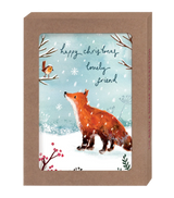 Fox & Bird Boxed Holiday Cards